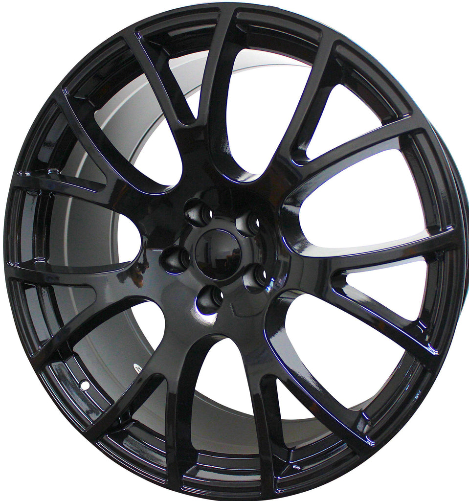 22 Inch Dodge Wheels Charger Challenger Magnum Hellcat SRT Gloss Black Rims