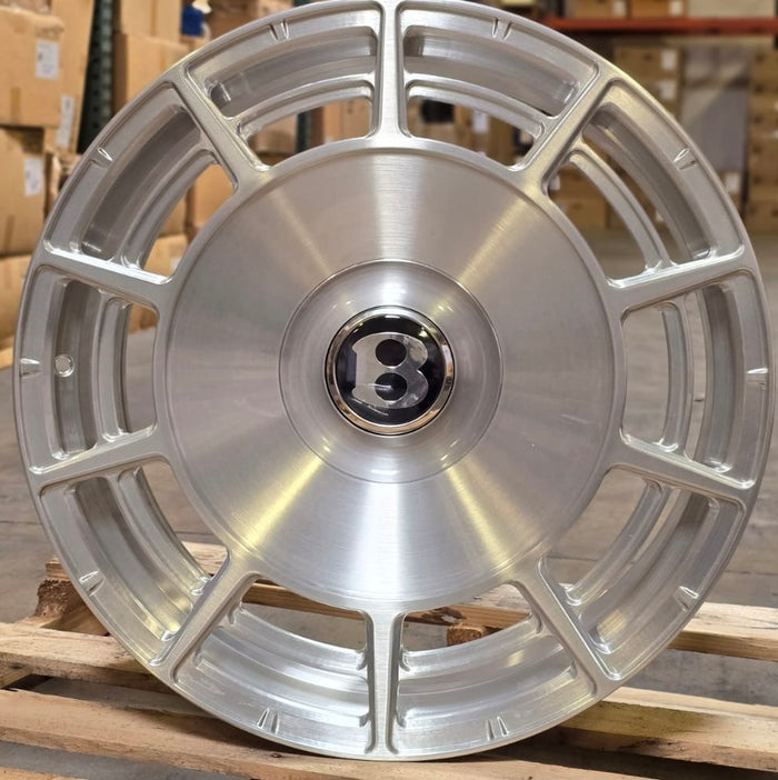 22 INCH BENTLEY CONTINENTAL GT BENTLEY FLYING SPUR FORGED SILVER POLISHED WHEELS
