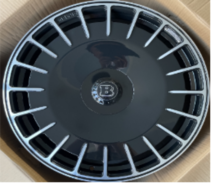 22" Mercedes G-Wagon G580 G550 G63 G65 Monoblock Forged Black Machined Style 71 Wheels & Rims