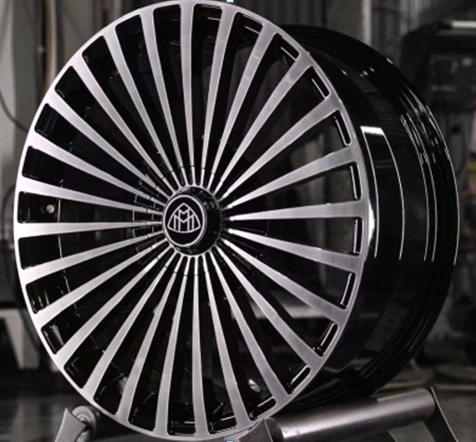 24" Inch Range Rover Rims Full Size SV SE HSE Sport Wheels Black Machined Face Custom Wheels