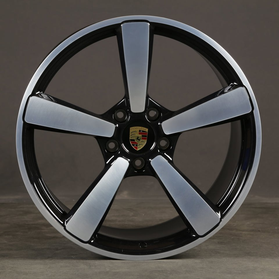 21  Inch Rims Fits Porsche Cayenne Turbo S GTS Base 2019 Forged Gloss Black Machined Face Wheels
