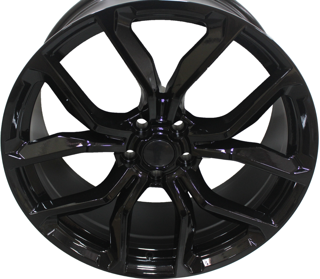 22 Inch Rims fit Range Rover Sport SVR HSE Full Size SVR Style Gloss Black Wheels
