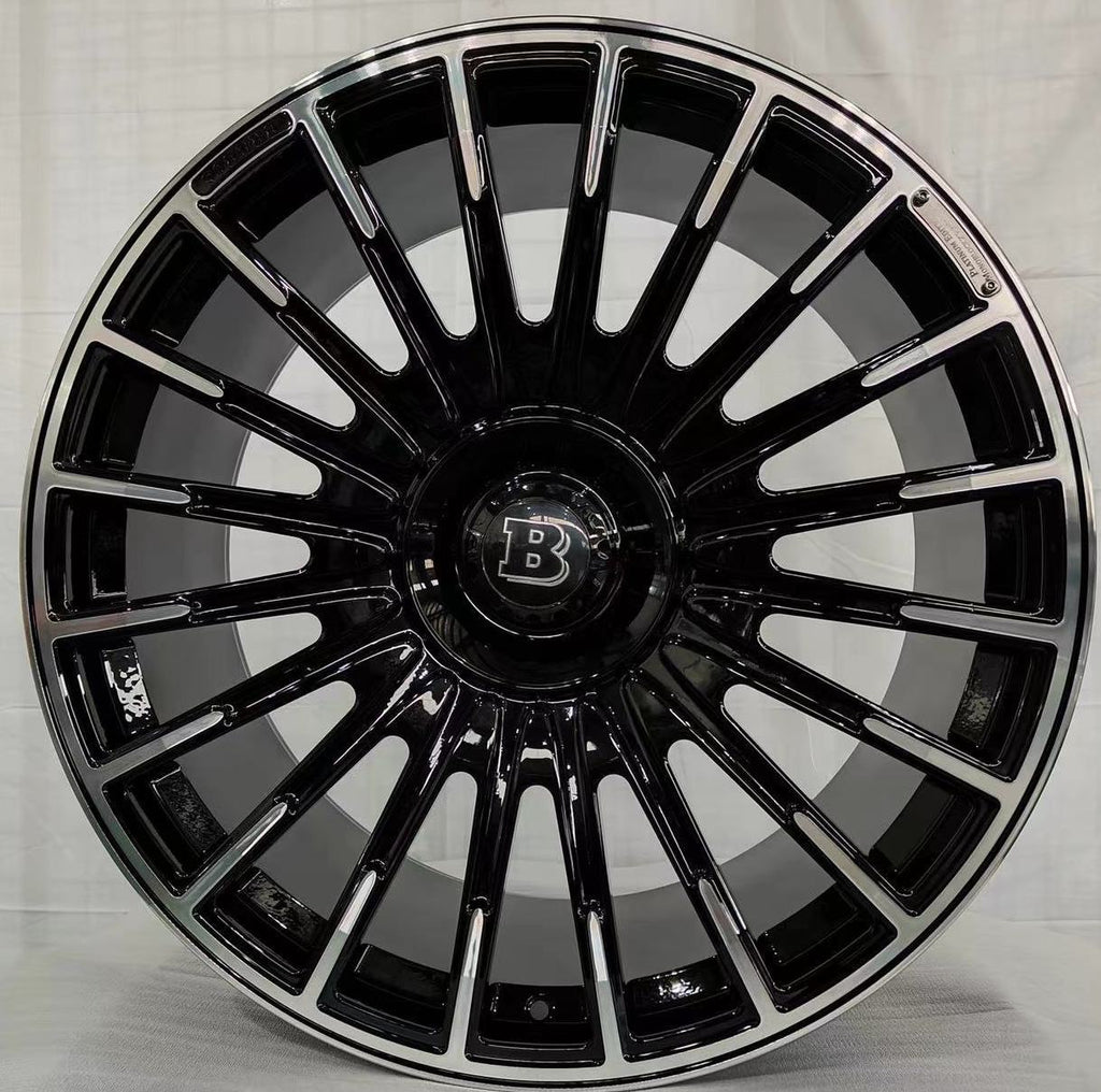 24 Inch Rims Fit Mercedes G Wagon G580 G550 G65 G63 G55 G500 Brabus "PLATINUM" Style Wheels