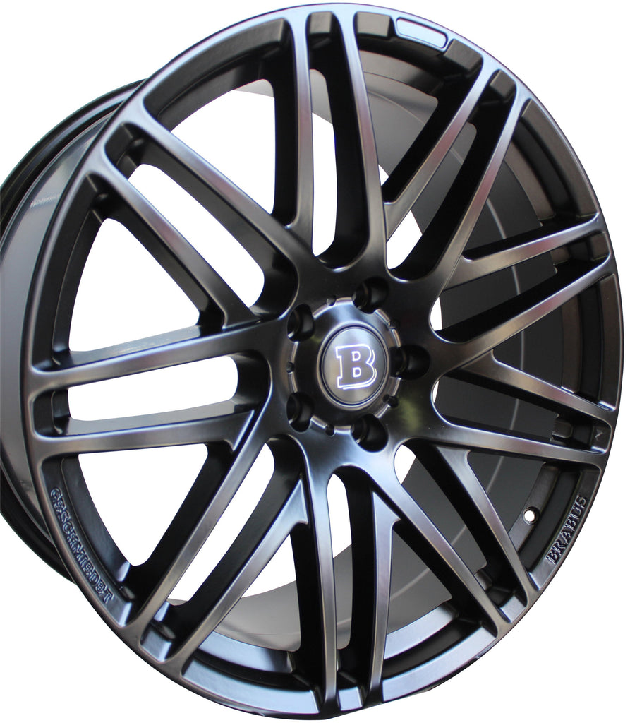 22 Inch Mercedes G Wagon G550 Rims G Class G65 G63 G55 G500 Brabus Style Wheels Matte Black