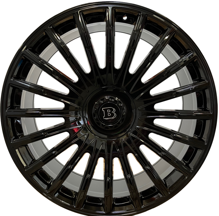 24" Inch Forged Rims Fit Gloss Black Mercedes G Wagon G580 G550 G65 G63 G55 G500 Brabus "PLATINUM" Style Wheels