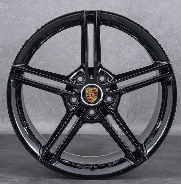 21" Porsche Cayenne Panamera Forged Gloss Black Style 24 Wheels