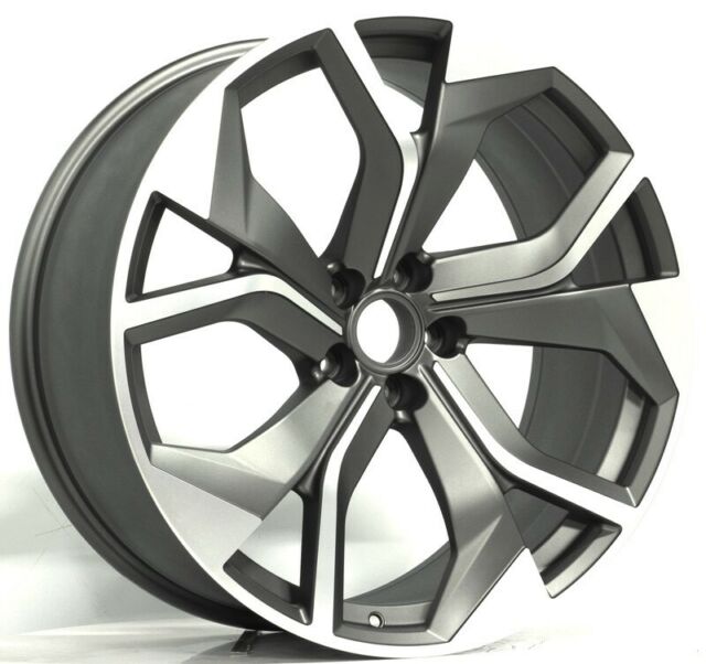 22 INCH WHEELS AUDI Q5 Q7 Q8 S6 S7 S8 A6 A7 A8 S LINE  Matt Gray RIMS