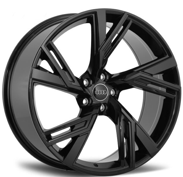 22 Inch Audi RS Style Rims Black  Wheels