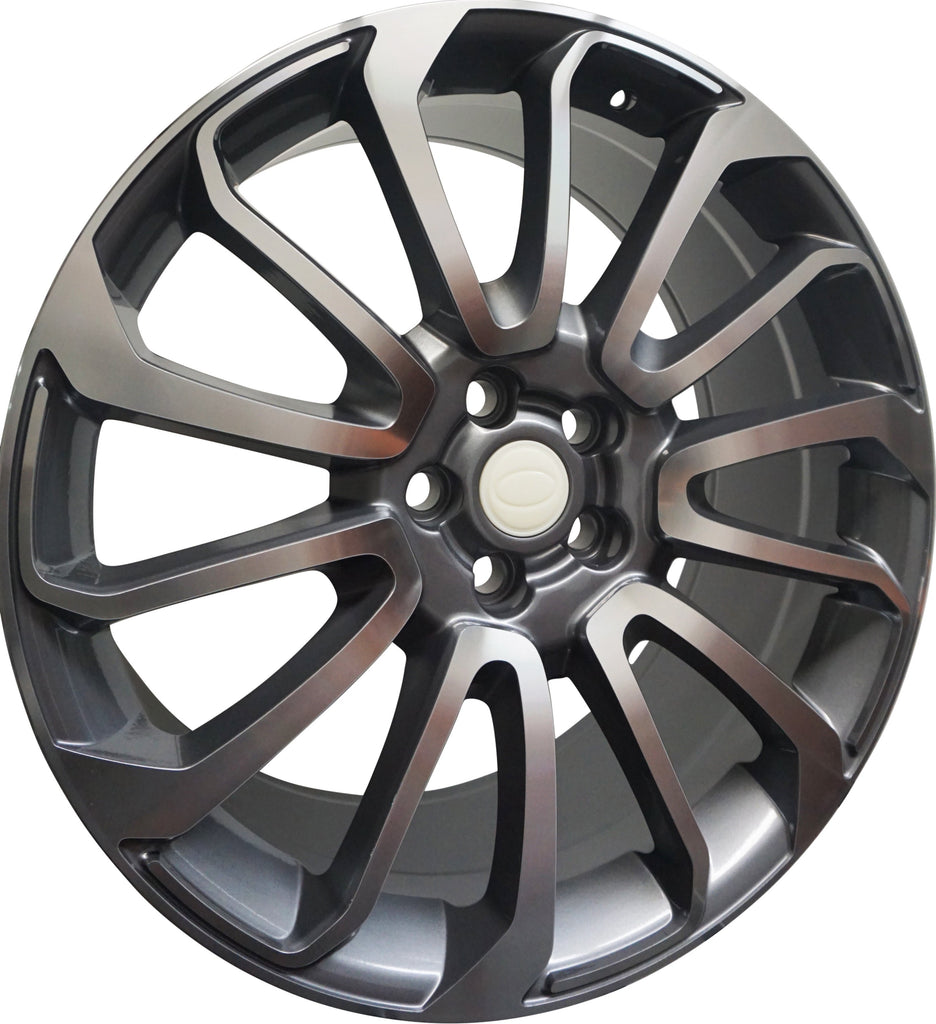 22 Inch Rims Range Rover Autobiography Style Sport LR3 LR4 & HSE Wheels Gun Metal Machined Face