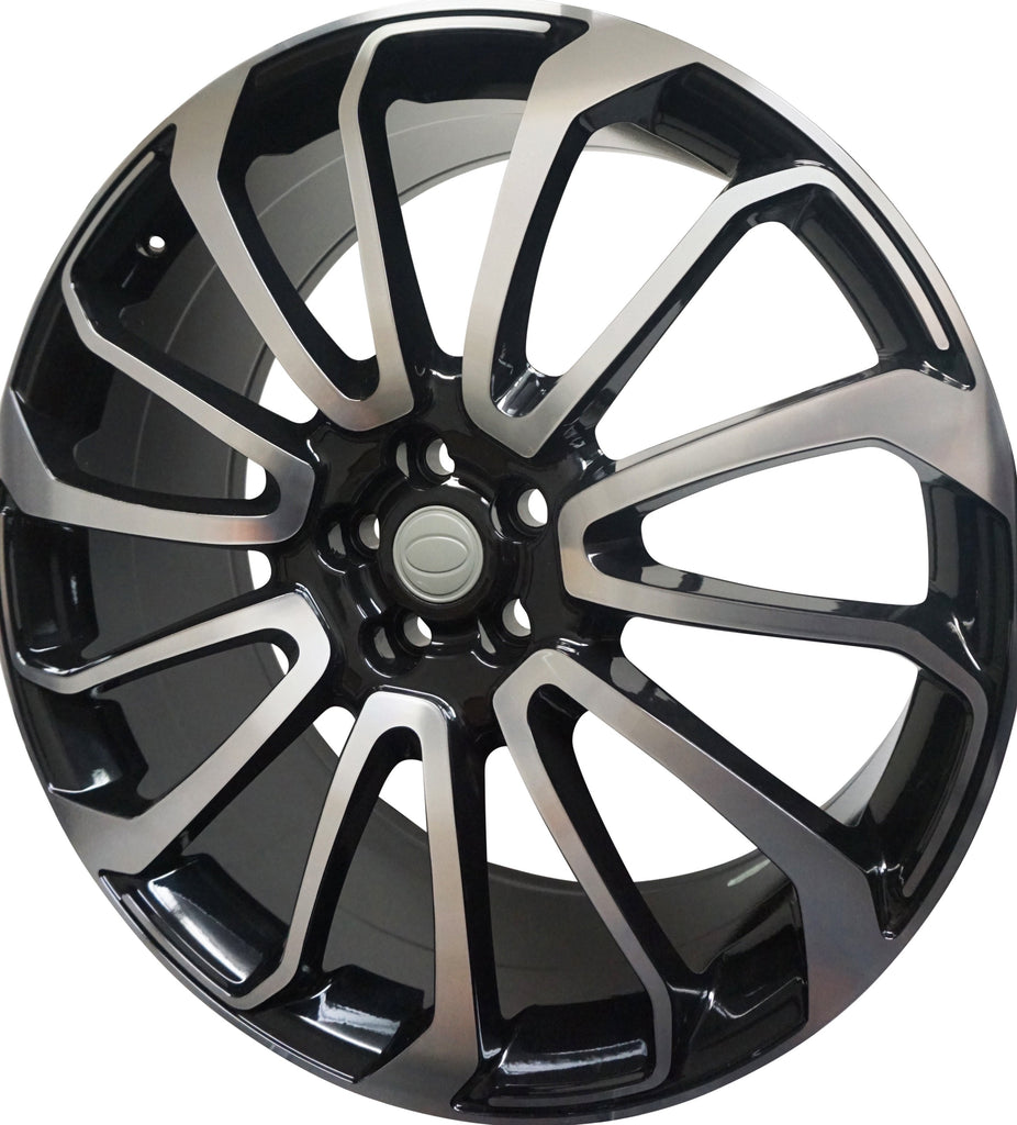 24 Inch Rims Range Rover Autobiography Style Sport LR3 LR4 & HSE Wheels Black Machined Face