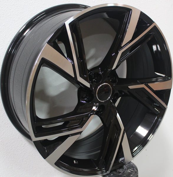20 Inch Audi RS Style Rims Black Machined Wheels | Elite Custom Rims