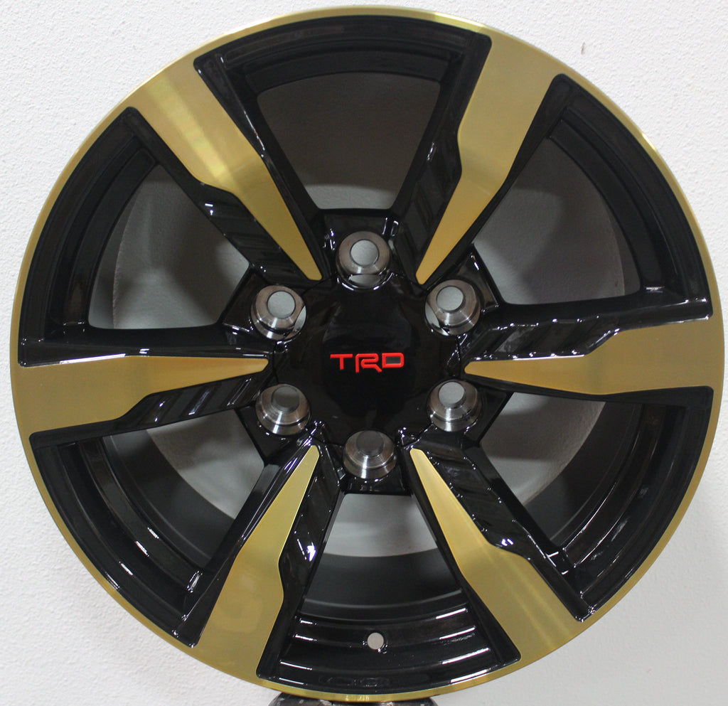 20 Inch Toyota TRD Style Rims Fits 4Runner FJ Cruiser Tacoma Gold Wheels