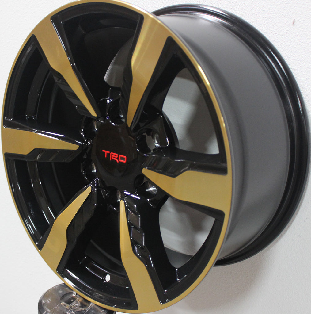 17 Inch Toyota TRD Style Rims Fits 4Runner FJ Cruiser Tacoma Gold Wheels