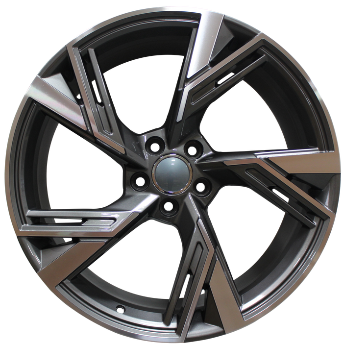 20 Inch Audi RS Style Rims Gunmetal Machined Wheels