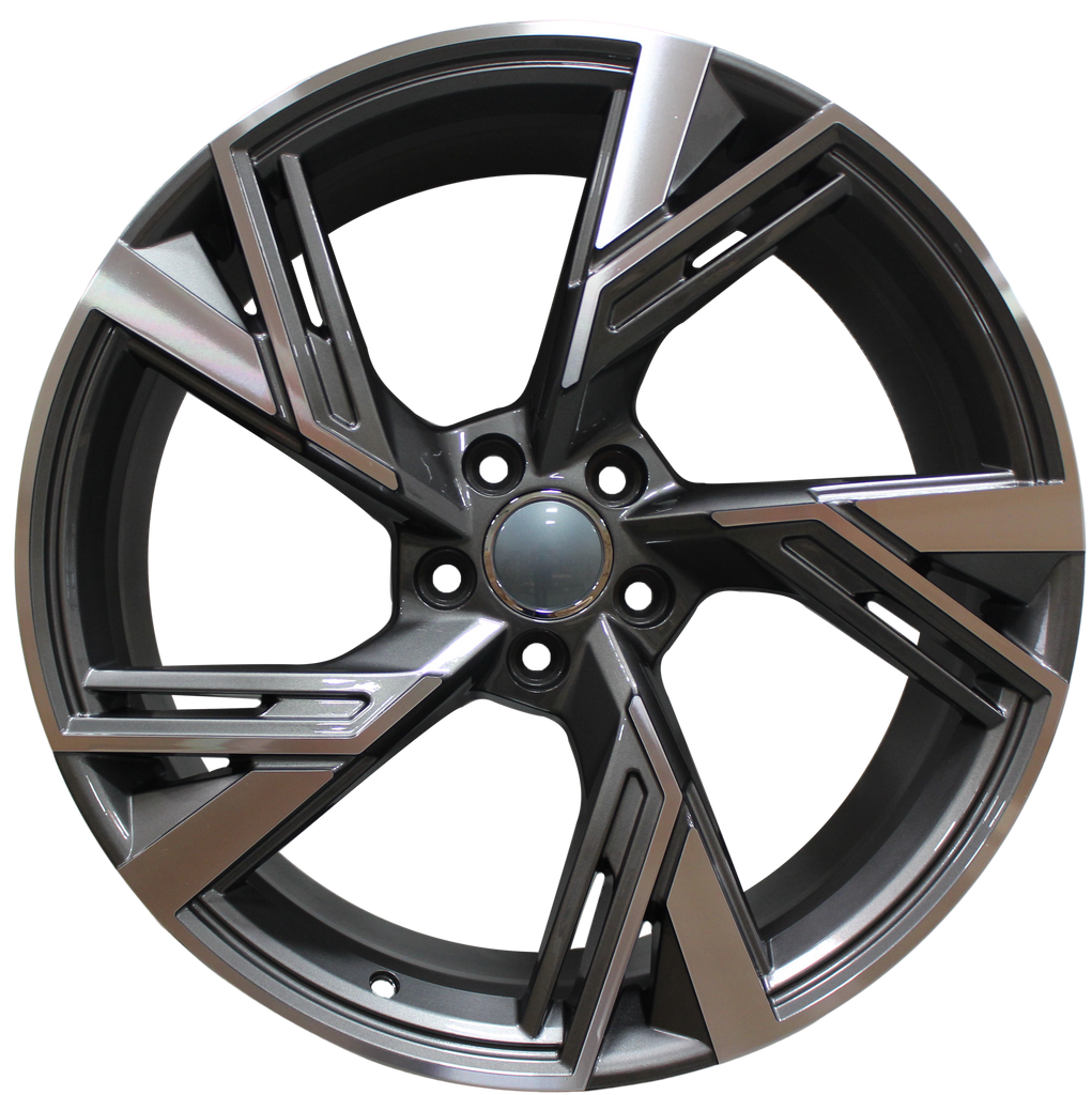 19 Inch Audi RS Style Rims Gunmetal Machined Wheels