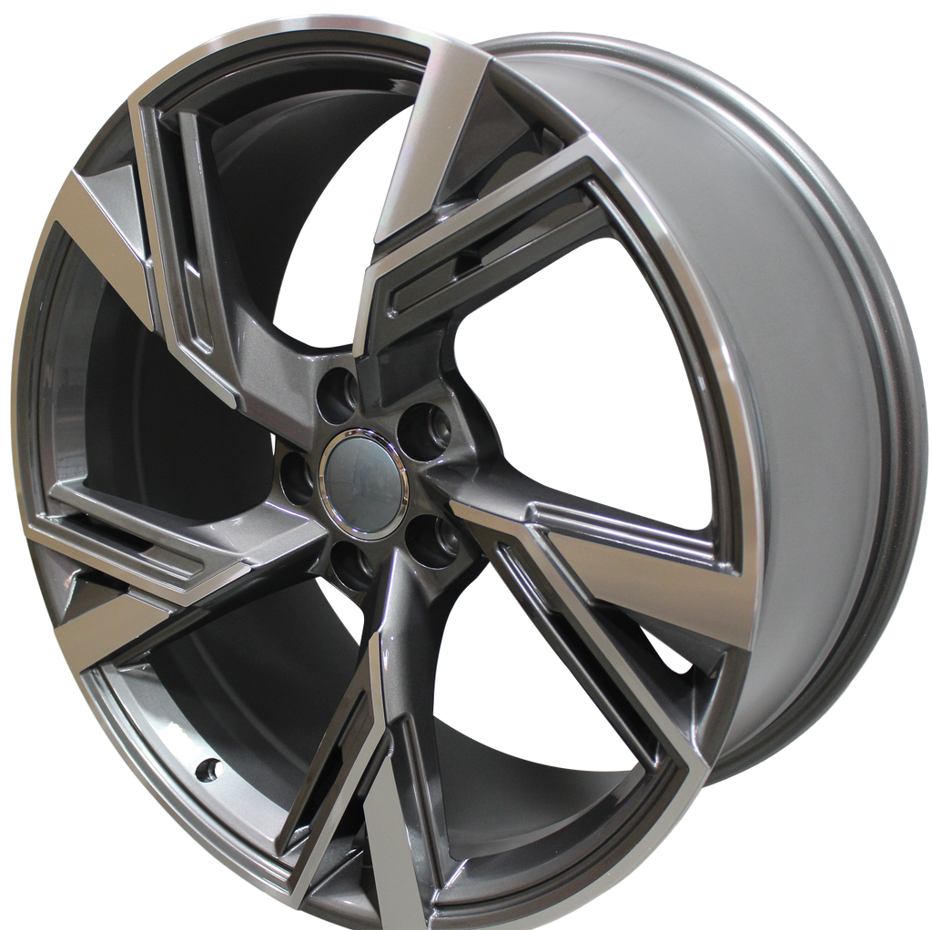 19 Inch Audi RS Style Rims Gunmetal Machined Wheels