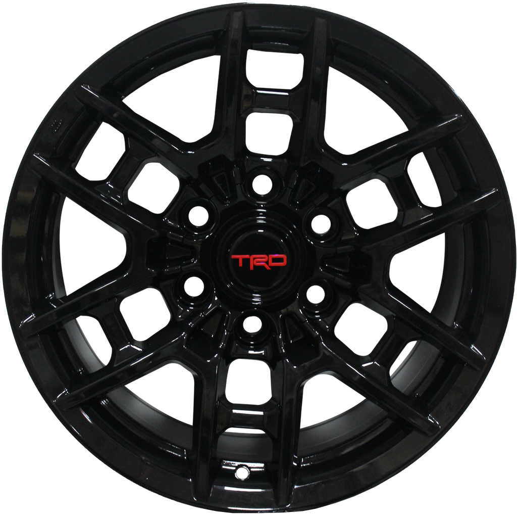 17 Inch Toyota TRD PRO Style Gloss Black Rims Fits 4Runner FJ Cruiser Tacoma Style Wheels