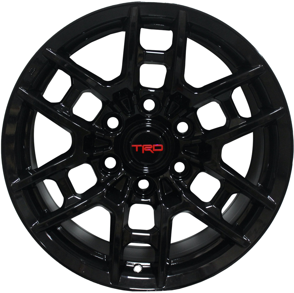18 Inch Toyota TRD PRO Style Gloss Black Rims Fits 4Runner FJ Cruiser Tacoma Style Wheels