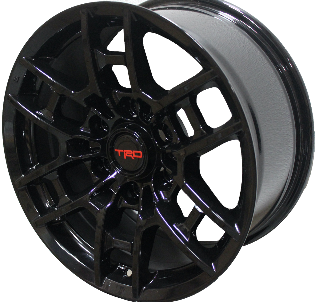 17 Inch Toyota TRD PRO Style Gloss Black Rims Fits 4Runner FJ Cruiser Tacoma Style Wheels