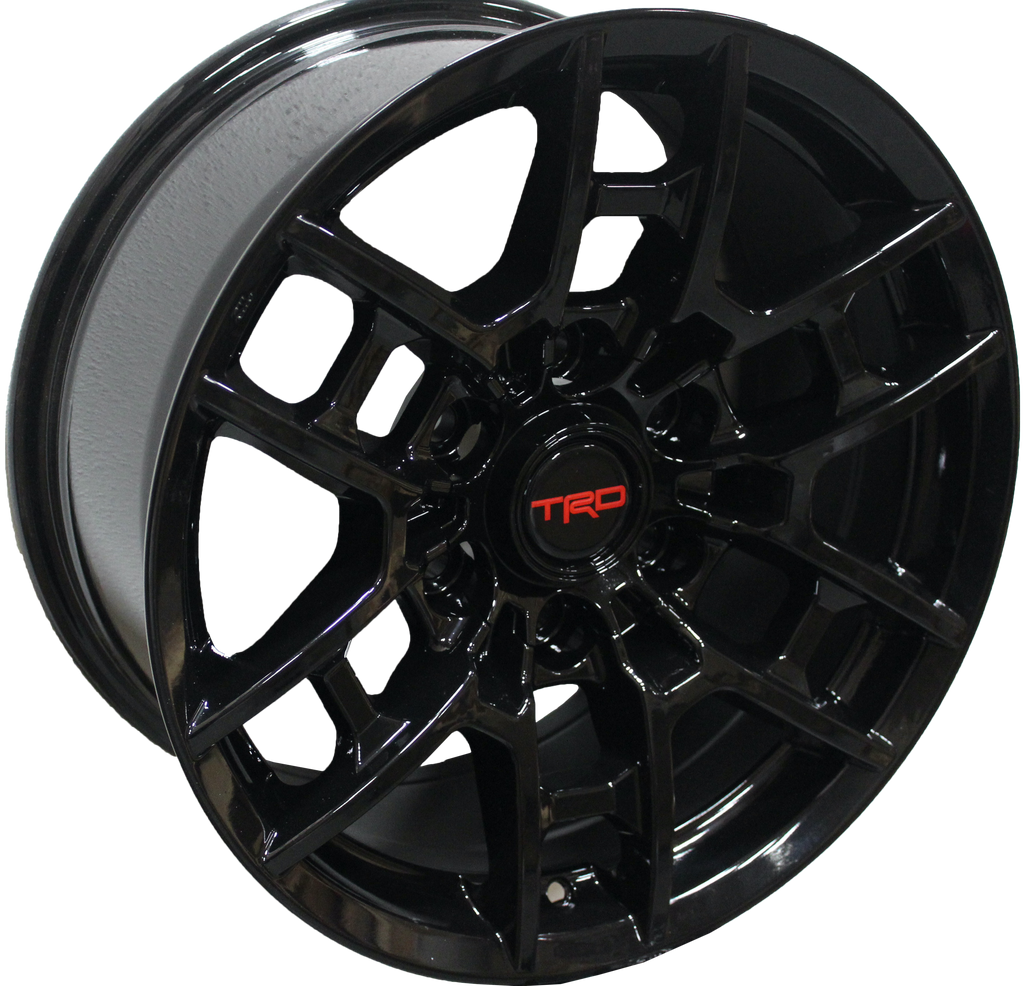 17 Inch Toyota TRD PRO Style Gloss Black Rims Fits 4Runner FJ Cruiser Tacoma Style Wheels