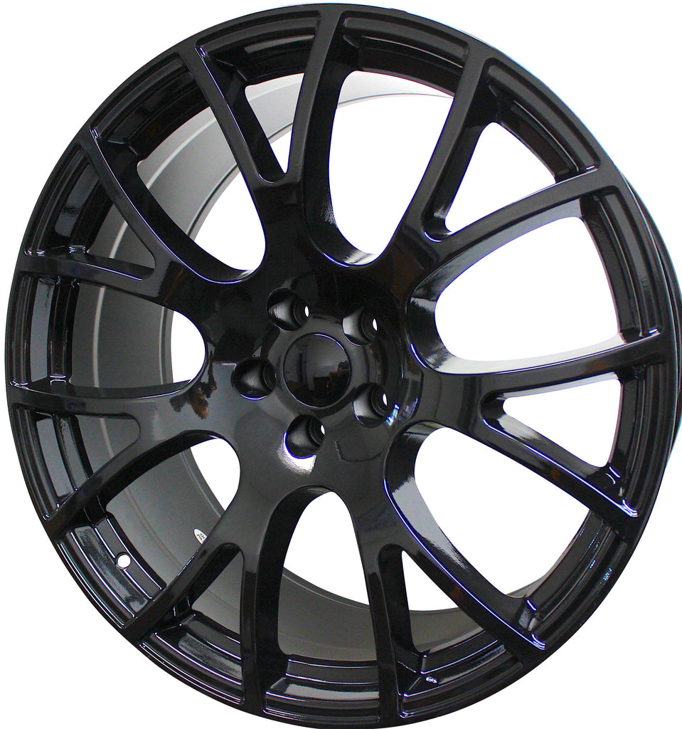 22 Inch Dodge Wheels Charger Challenger Magnum Hellcat SRT Gloss Black Rims