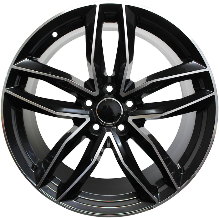 21 Inch Audi Rims A5 A6 A7 A8 S5 S6 S7 S8 RS5 RS6 RS7 Q5 Q7 SQ5 SQ7 Black Machined Wheels