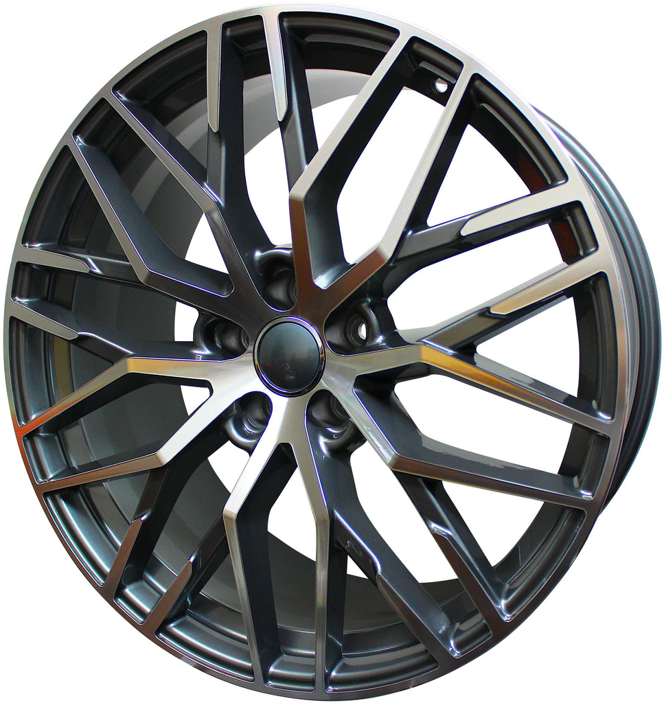 21 INCH RIMS AUDI S LINE R8 STYLE Q3 QS3 Q5 SQ5 Q7 SQ7 MESH MACHINED WHEELS