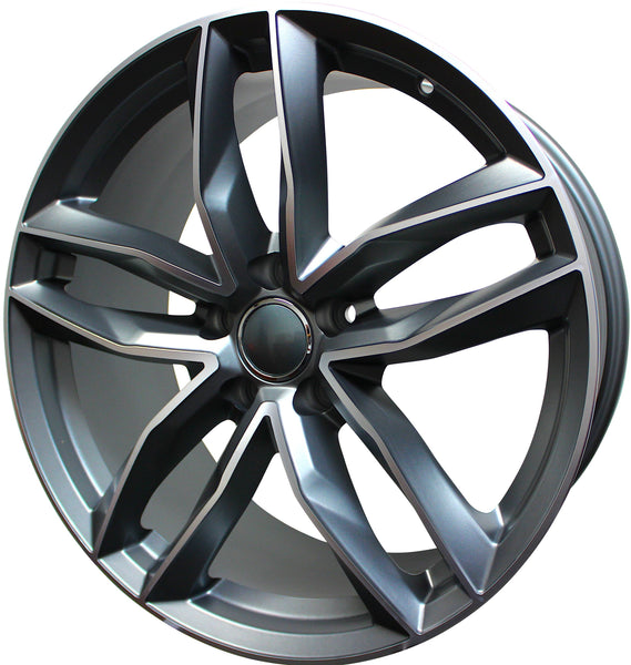 18 Inch Audi Rims A4 A5 A6 A7 A8 S4 S5 S6 S7 S8 RS5 RS6 RS7 Gunmetal ...
