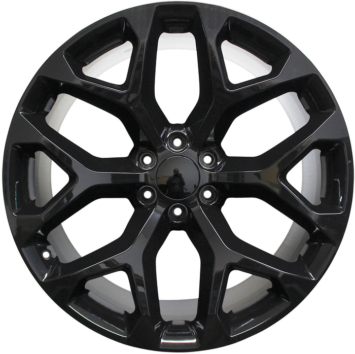 24 INCH GMC/CHEVY RIMS SIERRA DENALI YUKON TAHOE SUBURBAN AVALANCH LTZ SNOWFLAKE WHEELS