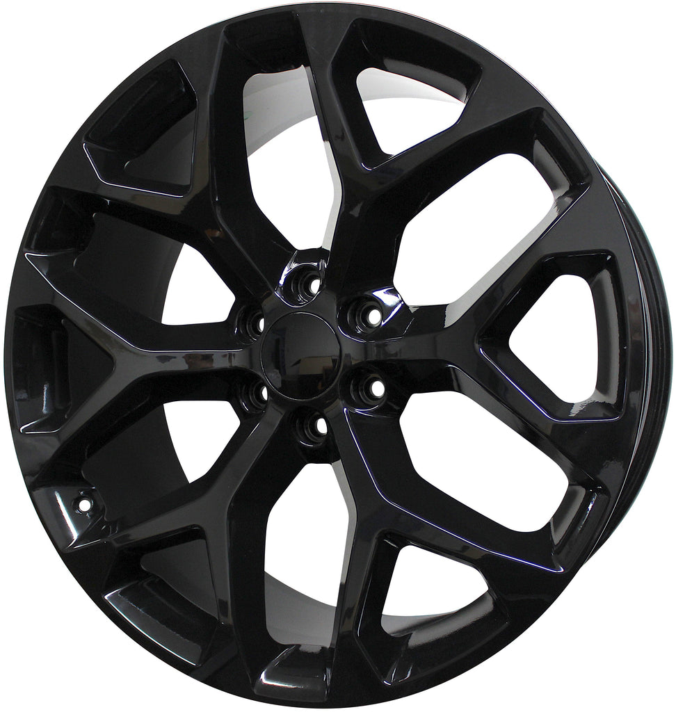 24 INCH GMC/CHEVY RIMS SIERRA DENALI YUKON TAHOE SUBURBAN AVALANCH LTZ SNOWFLAKE WHEELS