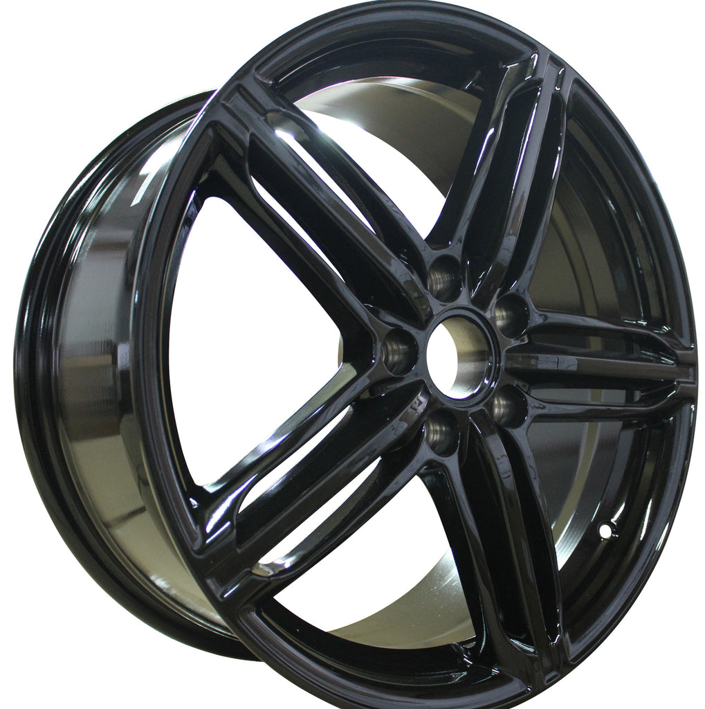 18 Inch Audi Rims A3 A4 A5 A6 A7 A8 S3 S4 S5 S6 S7 S8 RS5 RS6 RS7 Gloss Black Wheels