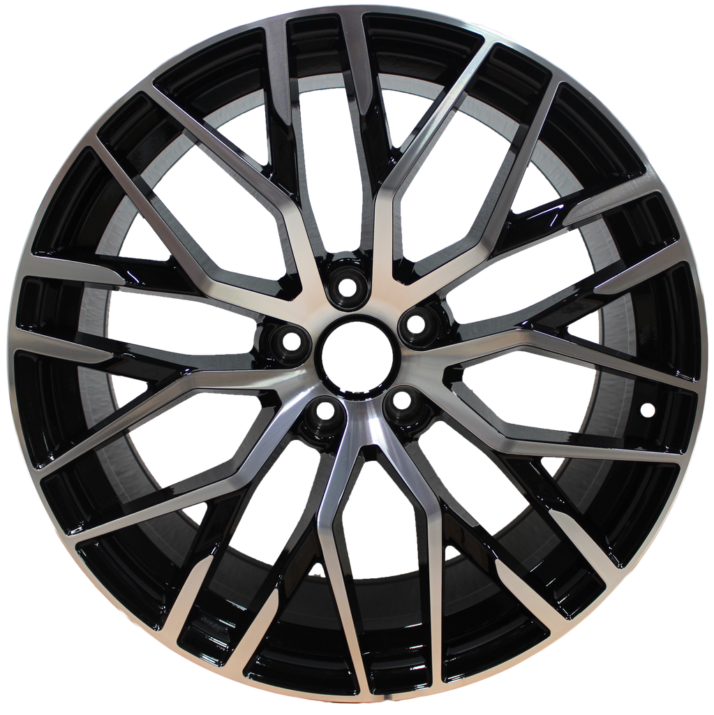 22 Inch Audi RS Style Rims Black SQ8 Q8 SQ7 Q7 SQ5 Q5 A8 A7 S8 S7 Wheels