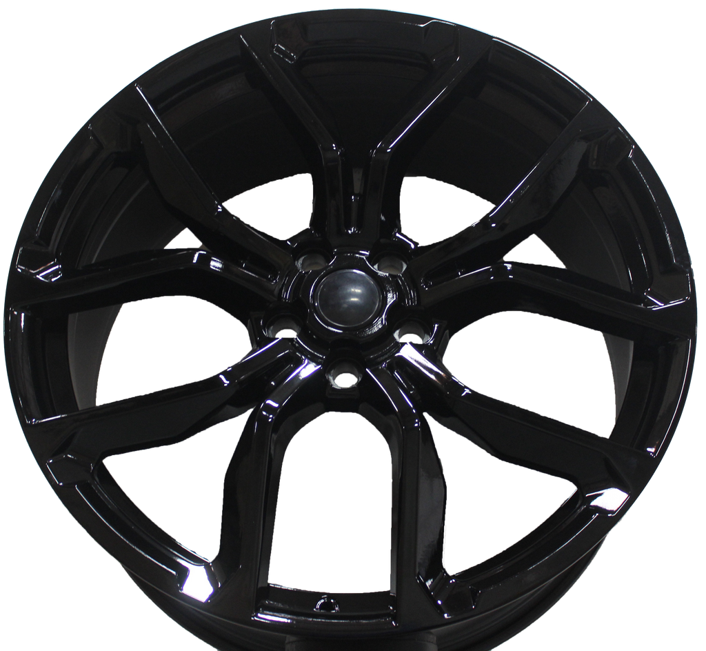 22 Inch Rims fit Range Rover Sport SVR HSE Full Size SVR Style Gloss Black Wheels