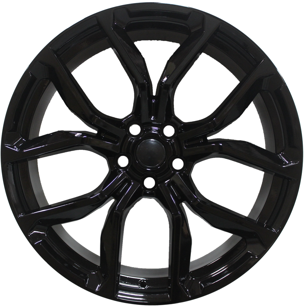 24 Inch Rims fit Range Rover Sport SVR HSE Full Size SVR Style Gloss Black Wheels