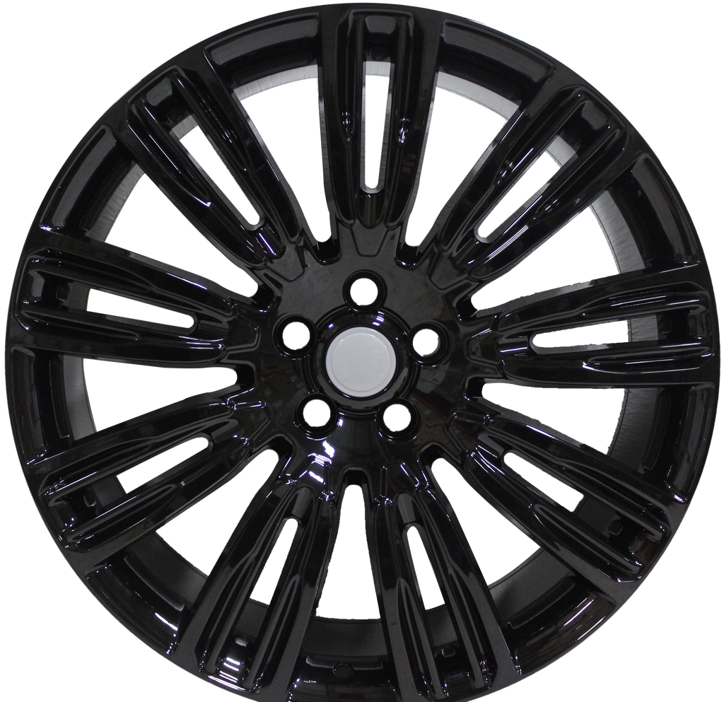 21 Inch WHEELS FITS VELAR EVOQUE FREELANDER MODELS GLOSS BLACK RIMS