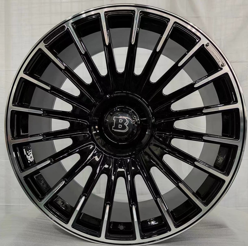 22 Inch Forged Brabus Style Rims Fit Mercedes S580 S560 S600 S500 S550 S63 S400 S Class 2023 Style Wheels