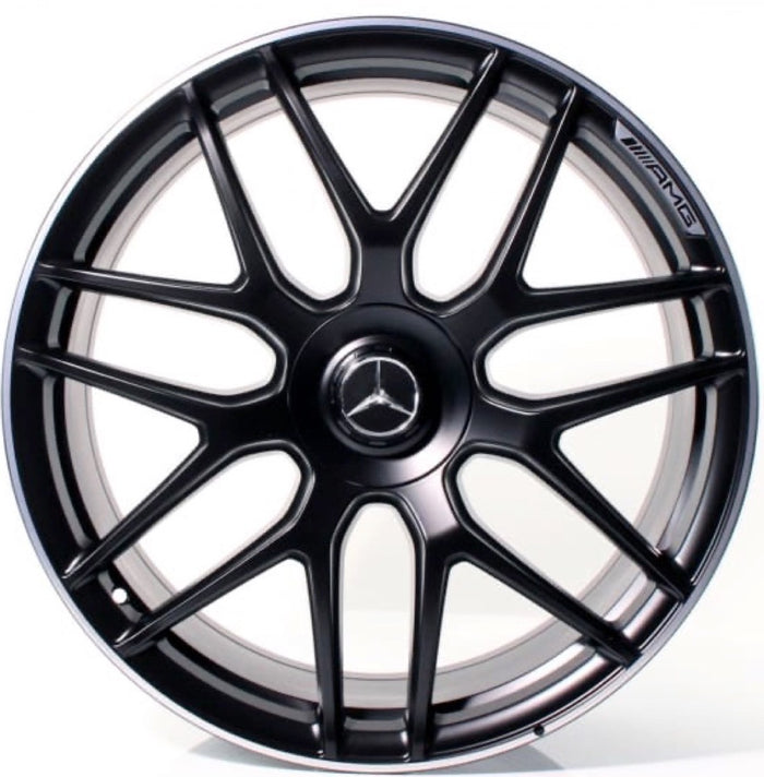 22 Inch Mercedes G Wagon G550 Rims G Class G65 G63 G55 G500 Style Wheels Satin Black