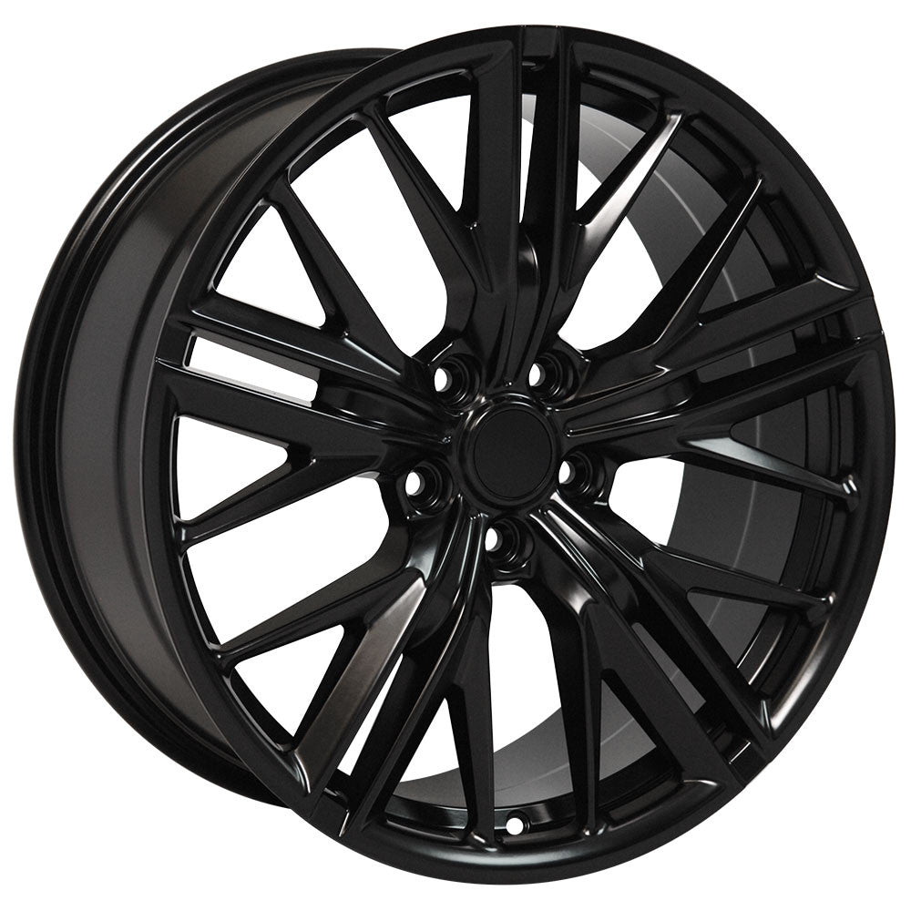 20 INCH CHEVY CAMARO ZL1 SS RS Z28 LT RIMS STAGGERED BLACK WHEELS