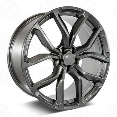 22 Inch Rims fit Range Rover Sport SVR HSE Full Size SVR Style Gloss Gunmetal Wheels