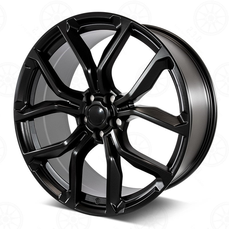 22 Inch Rims fit Range Rover Sport SVR HSE Full Size SVR Style Satin Black Wheels
