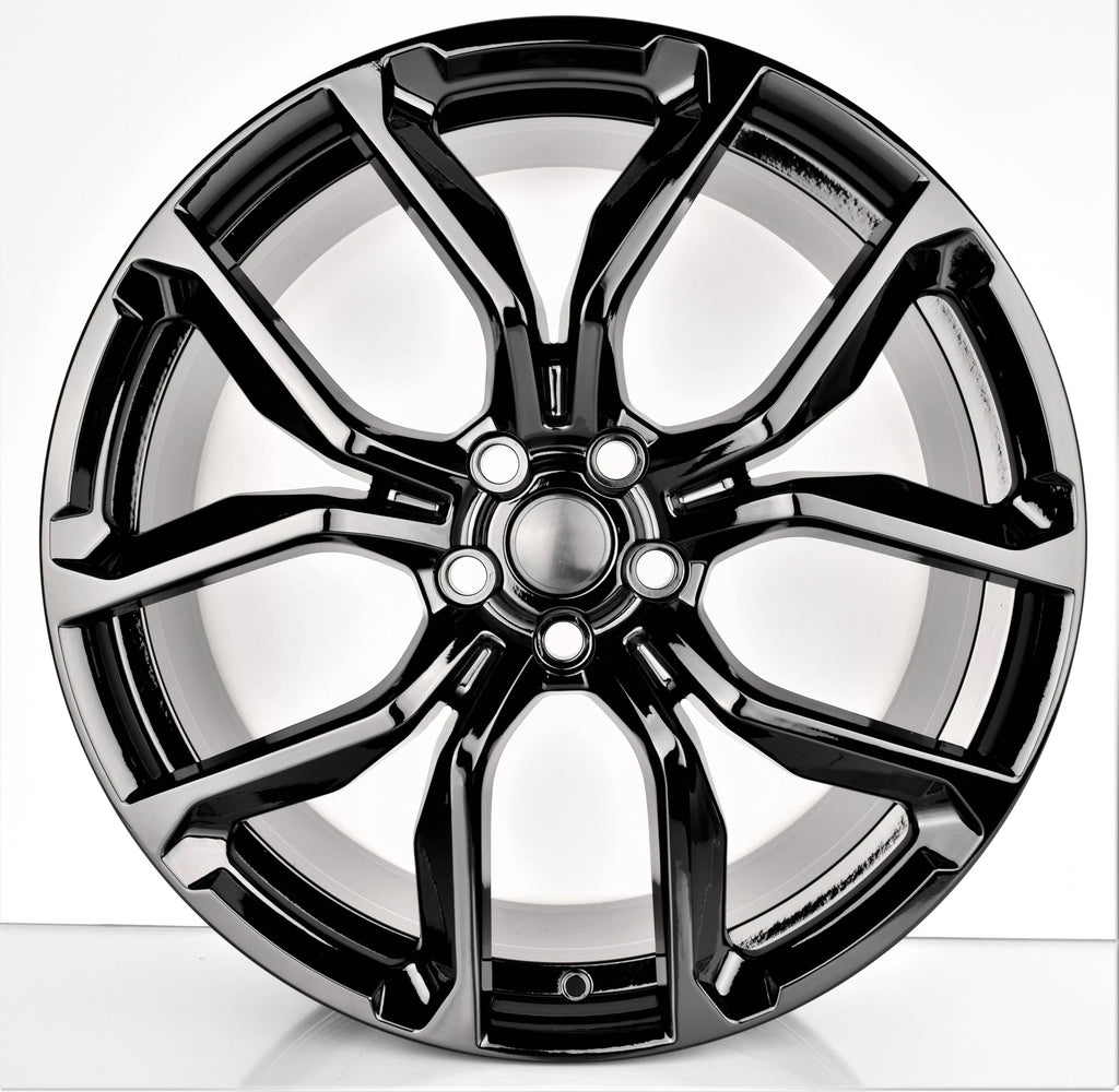 24 Inch Rims fit Range Rover Sport SVR HSE Full Size SVR Style Gloss Black Wheels