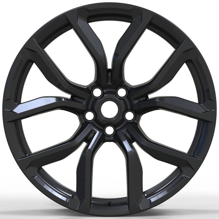 22 Inch Rims fit Range Rover Sport SVR HSE Full Size SVR Style Satin Black Wheels